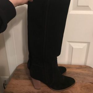 Dolce Vita Black Suede Knee High Boots
